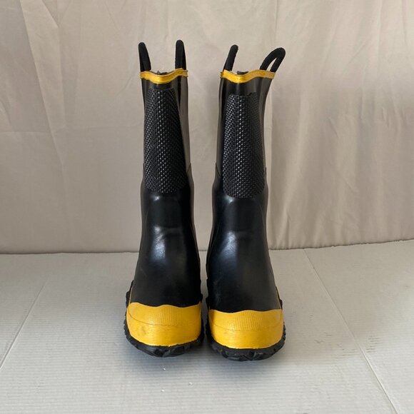 Fire Fighter Steel Toe Rubber Boots Sz 8 Made in Canada 14"High 2000 Edition NOS - Picture 1 of 11